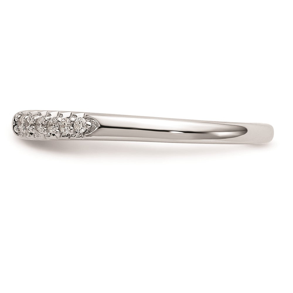 10K Weißgold Stift Set 1/8 Karat Diamant Halbfassung Verlobungsring