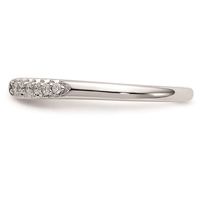 10K Weißgold Stift Set 1/8 Karat Diamant Halbfassung Verlobungsring