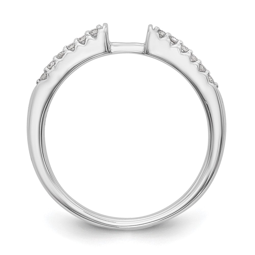 14K Weißgold Verlobungsring mit Laborgezüchteten Diamanten VS/SI+ G+, Semi-Mount mit Krappenfassung