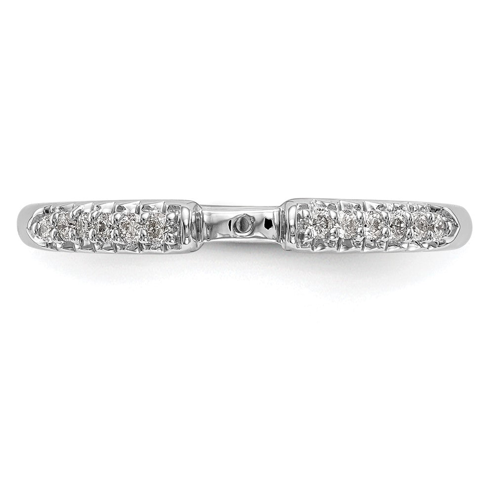 14K Weißgold Verlobungsring mit Laborgezüchteten Diamanten VS/SI+ G+, Semi-Mount mit Krappenfassung