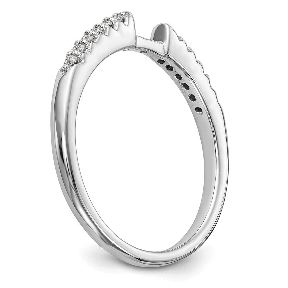 14K Weißgold Verlobungsring mit Laborgezüchteten Diamanten VS/SI+ G+, Semi-Mount mit Krappenfassung