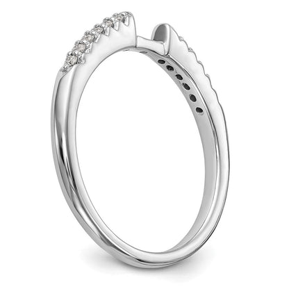 14K Weißgold Verlobungsring mit Laborgezüchteten Diamanten VS/SI+ G+, Semi-Mount mit Krappenfassung