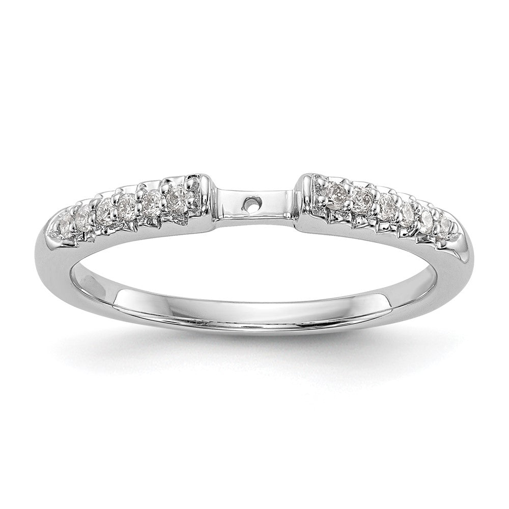 14K Weißgold Verlobungsring mit Laborgezüchteten Diamanten VS/SI+ G+, Semi-Mount mit Krappenfassung
