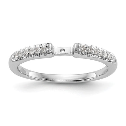 14K Weißgold Verlobungsring mit Laborgezüchteten Diamanten VS/SI+ G+, Semi-Mount mit Krappenfassung
