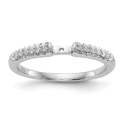 14K Weißgold Verlobungsring mit Laborgezüchteten Diamanten VS/SI+ G+, Semi-Mount mit Krappenfassung
