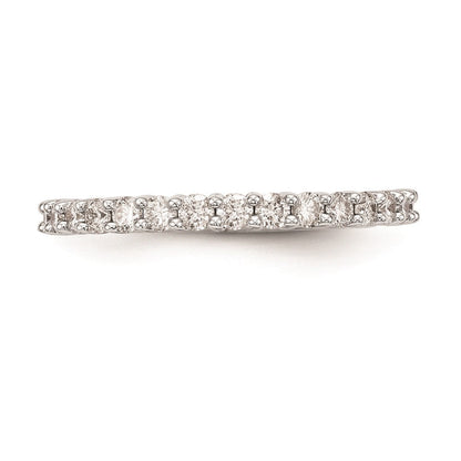 14K Weißgold Verlobungsring mit natürlichen Diamanten