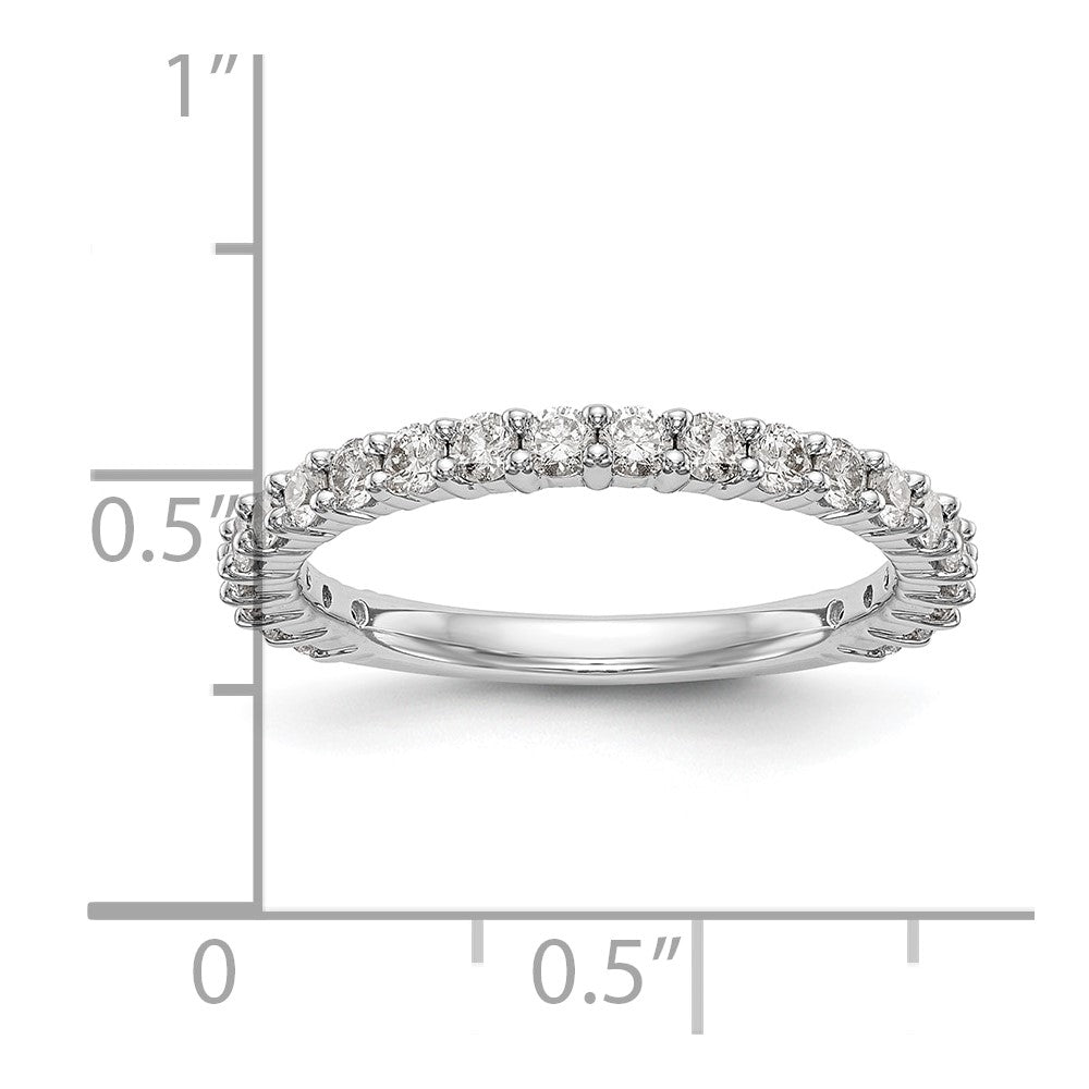 14K Weißgold Verlobungsring mit natürlichen Diamanten