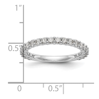 14K Weißgold Verlobungsring mit natürlichen Diamanten