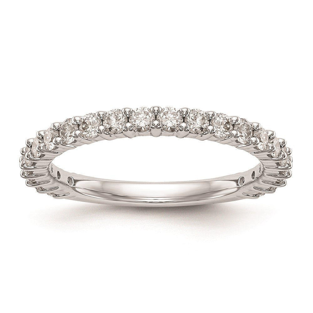14K Weißgold Verlobungsring mit natürlichen Diamanten