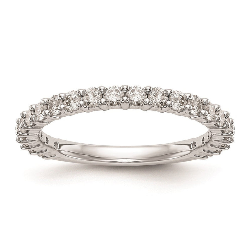 14K Weißgold Verlobungsring mit natürlichen Diamanten
