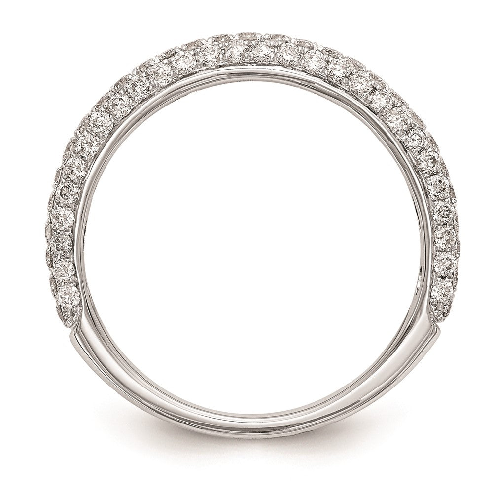 14K Weißgold Verlobungsring mit natürlichen Diamanten