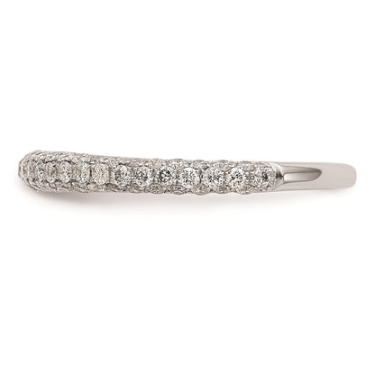 14K Weißgold Verlobungsring mit natürlichen Diamanten