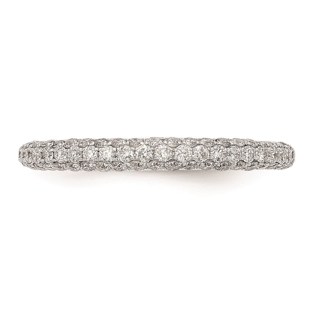 14K Weißgold Verlobungsring mit natürlichen Diamanten