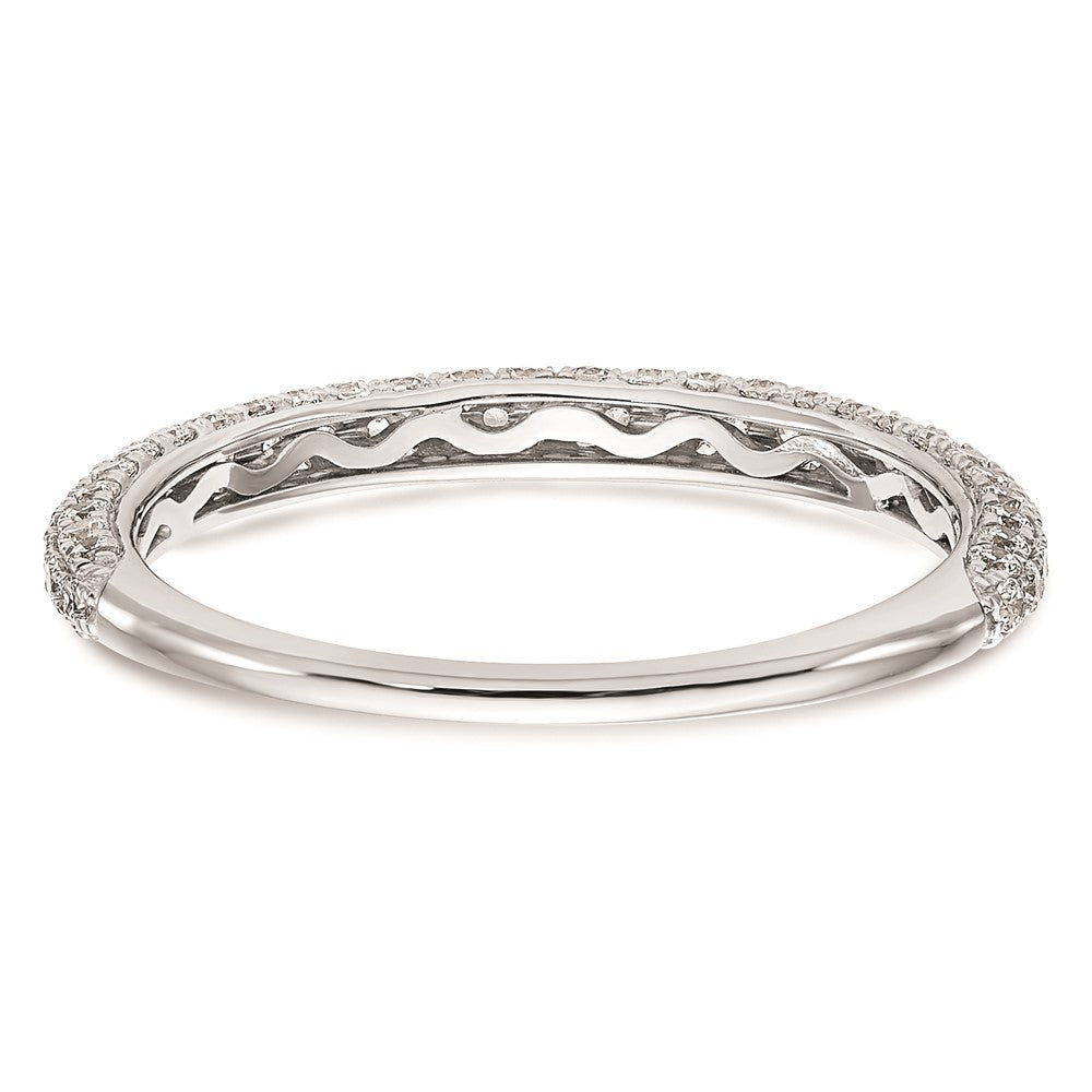 14K Weißgold Verlobungsring mit natürlichen Diamanten