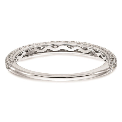 14K Weißgold Verlobungsring mit natürlichen Diamanten