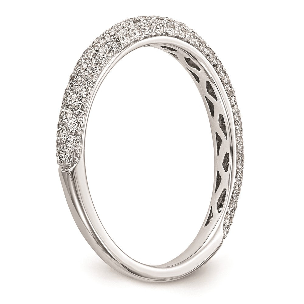 14K Weißgold Verlobungsring mit natürlichen Diamanten