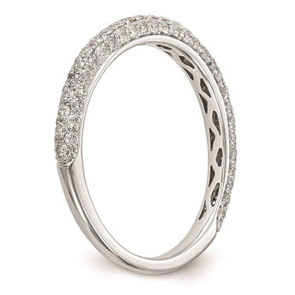 14K Weißgold Verlobungsring mit natürlichen Diamanten