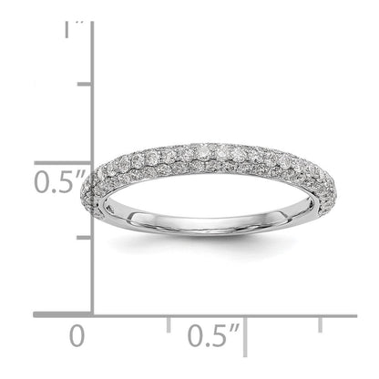 14K Weißgold Verlobungsring mit natürlichen Diamanten