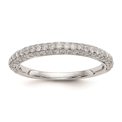 14K Weißgold Verlobungsring mit natürlichen Diamanten