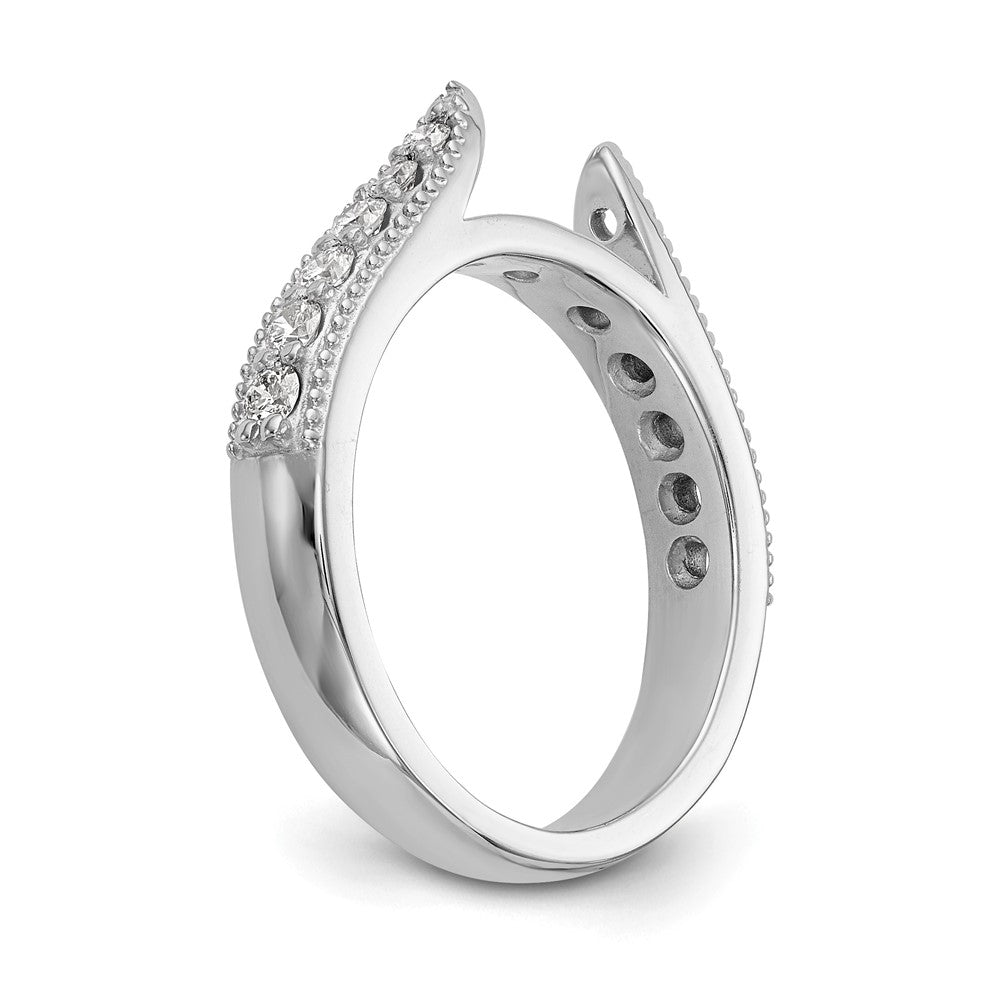 14K Weißgold True Origin 1/3 Karat Im Labor Gezüchtet Diamant Vs/si D E F Halbfassung Stift Set Ring