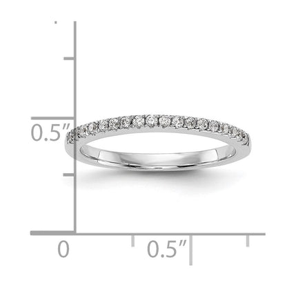 14K Weißgold Verlobungsring mit natürlichen Diamanten