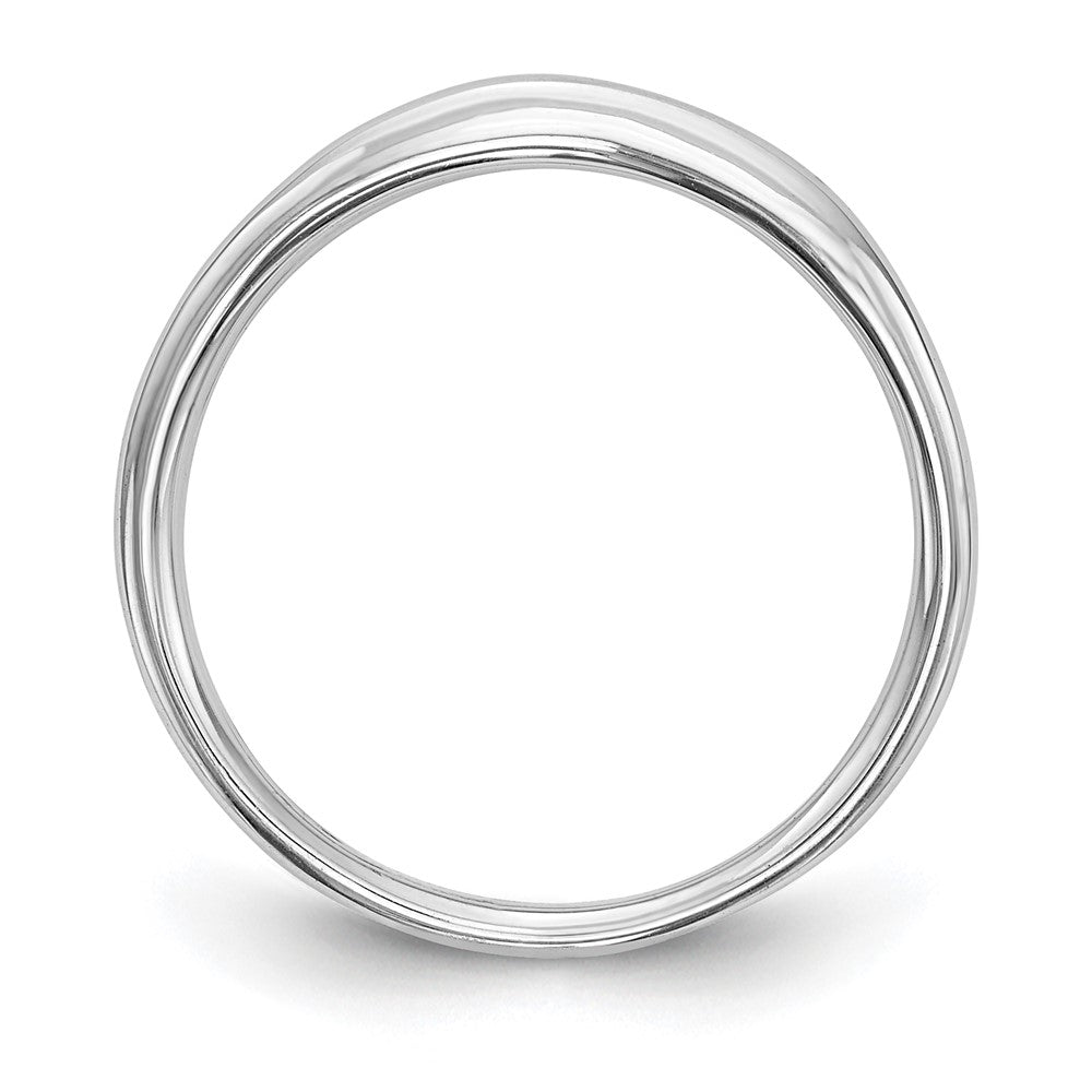 14K Weißgold Ehering mit natürlichen Diamanten