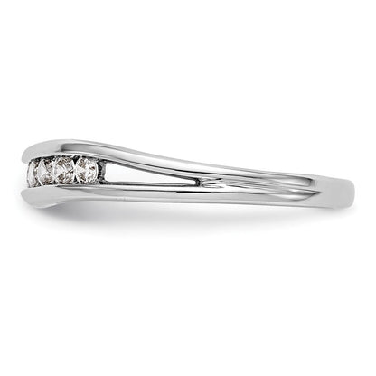 14K Weißgold Verlobungsring mit natürlichen Diamanten
