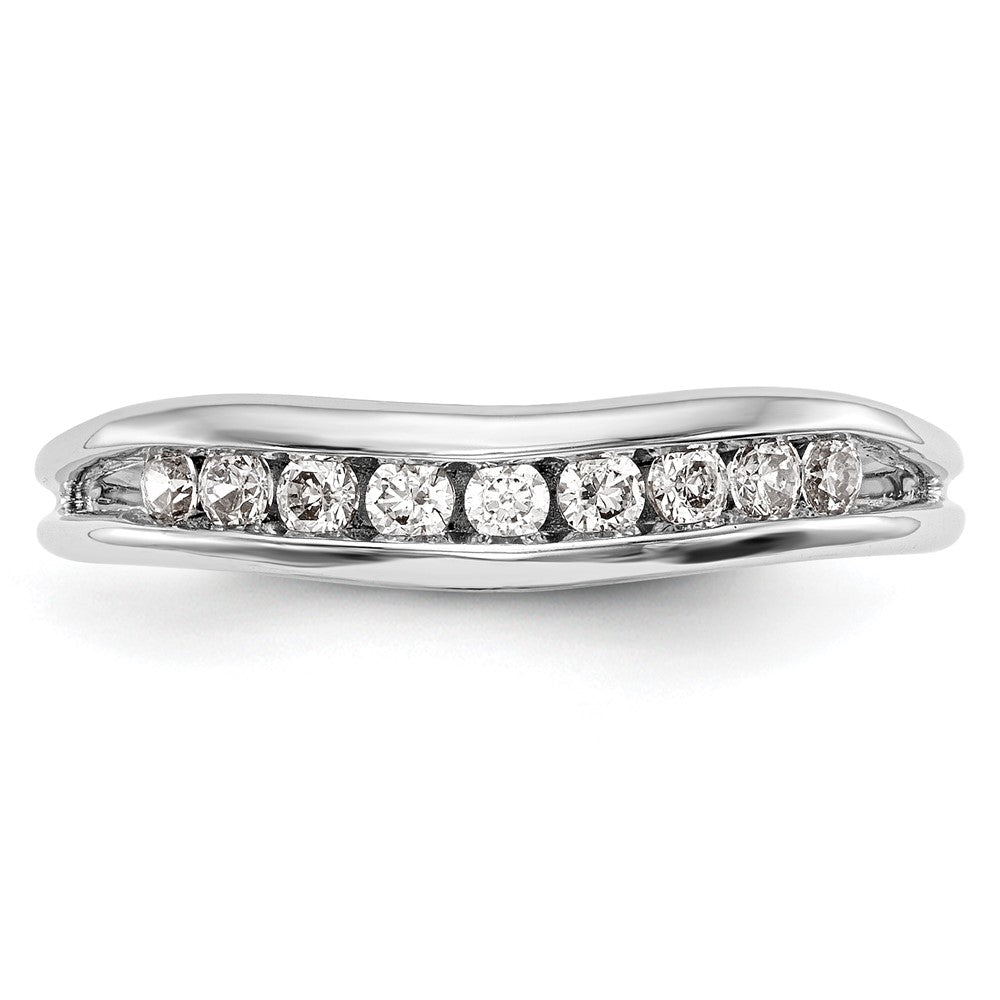 14K Weißgold Verlobungsring mit natürlichen Diamanten