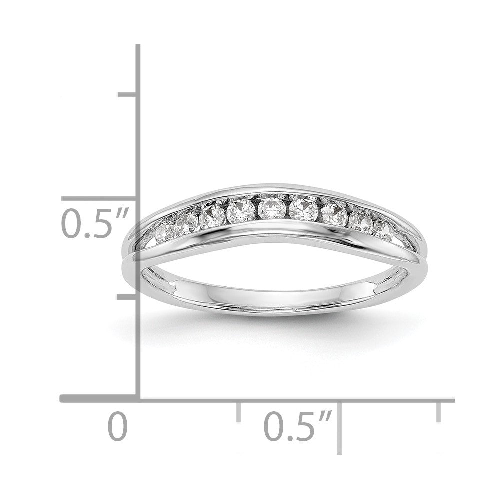 14K Weißgold Verlobungsring mit natürlichen Diamanten
