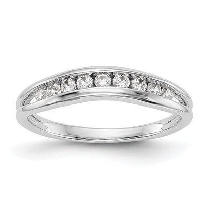 14K Weißgold Verlobungsring mit natürlichen Diamanten