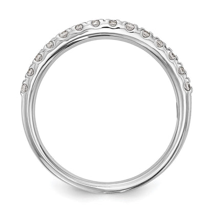14K Weißgold Ehering mit natürlichen Diamanten