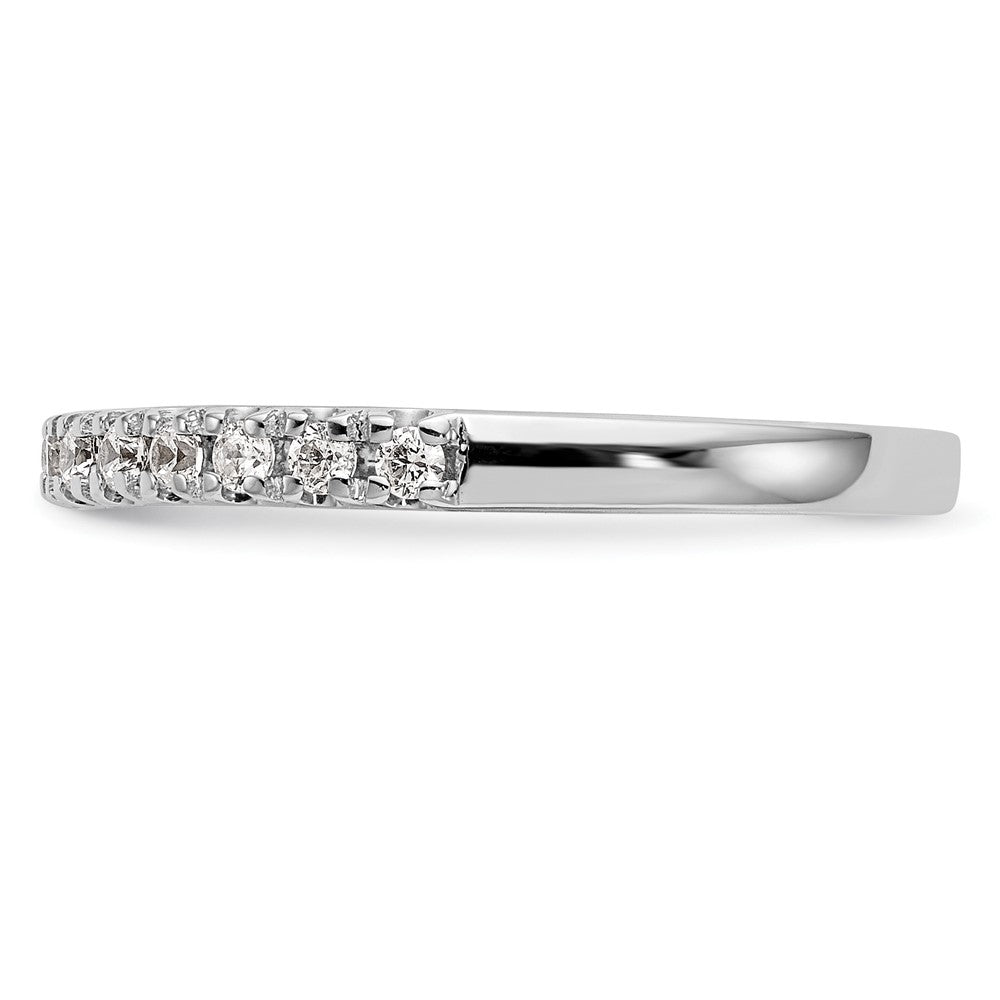 14K Weißgold Ehering mit natürlichen Diamanten