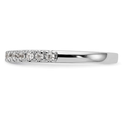 14K Weißgold Ehering mit natürlichen Diamanten