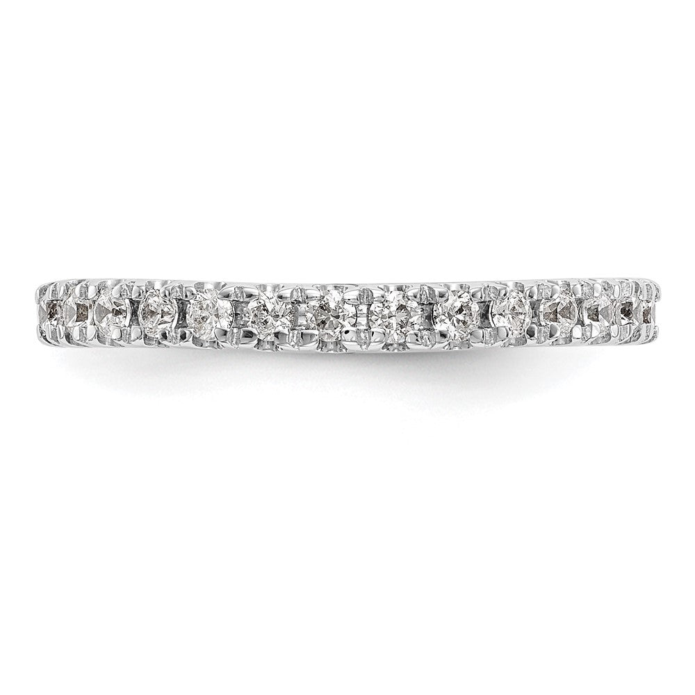 14K Weißgold Ehering mit natürlichen Diamanten