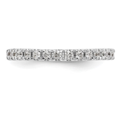 14K Weißgold Ehering mit natürlichen Diamanten
