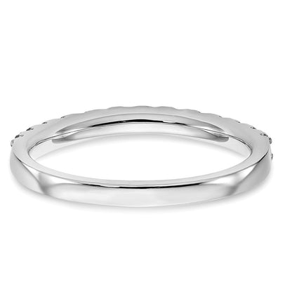 14K Weißgold Ehering mit natürlichen Diamanten