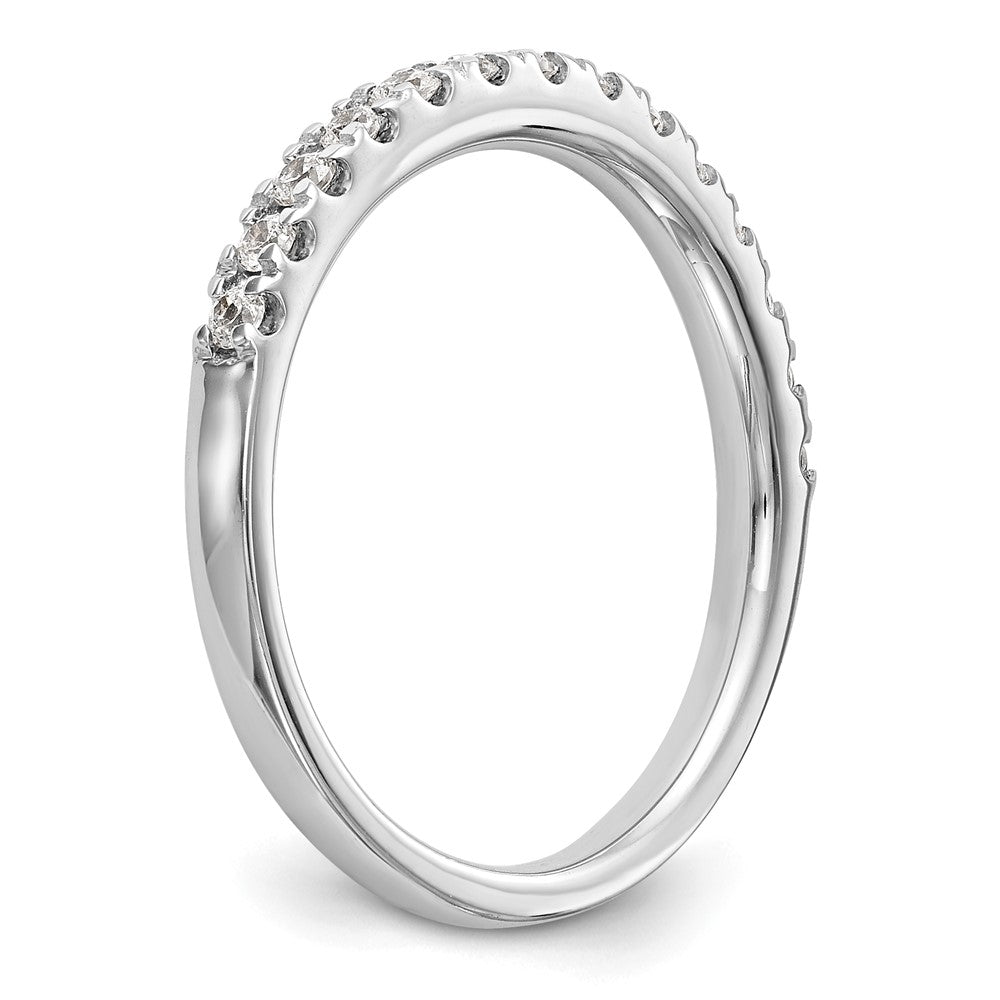 14K Weißgold Ehering mit natürlichen Diamanten