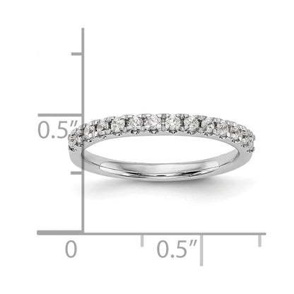 14K Weißgold Ehering mit natürlichen Diamanten