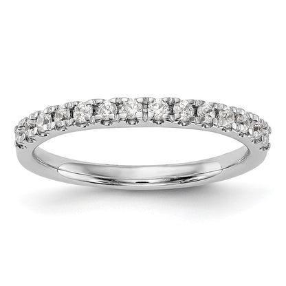 14K Weißgold Ehering mit natürlichen Diamanten