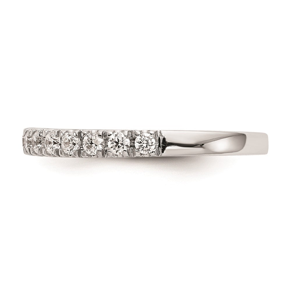 14K Weißgold natürlicher Diamant Trauring