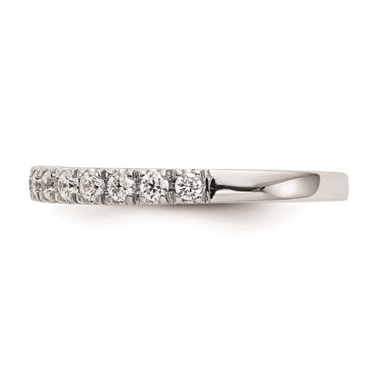 14K Weißgold natürlicher Diamant Trauring