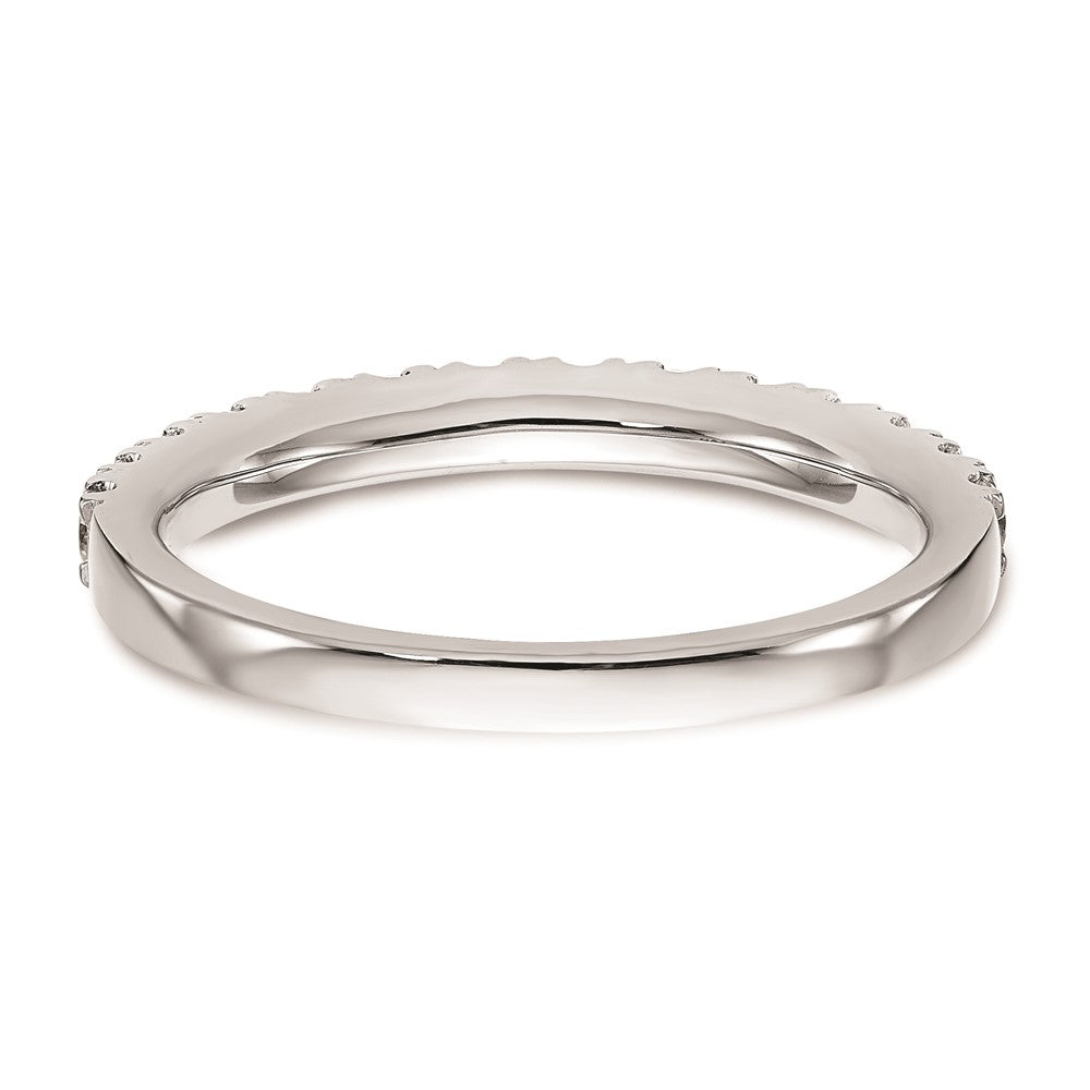 14K Weißgold natürlicher Diamant Trauring
