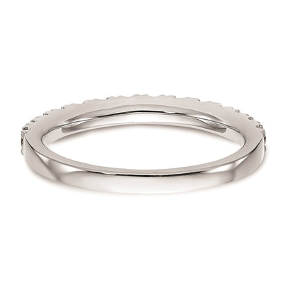 14K Weißgold natürlicher Diamant Trauring