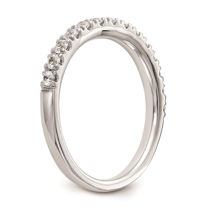 14K Weißgold natürlicher Diamant Trauring