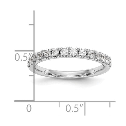 14K Weißgold natürlicher Diamant Trauring