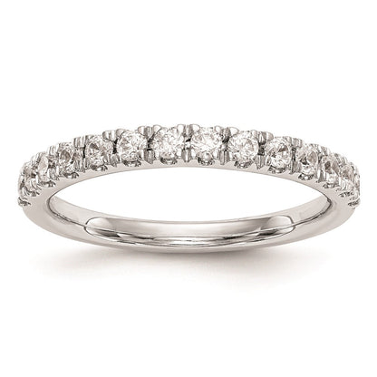 14K Weißgold natürlicher Diamant Trauring