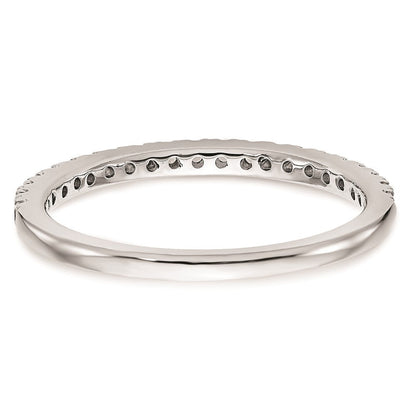 Trauring aus 14K Weißgold mit natürlichen Diamanten