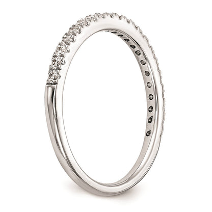 Trauring aus 14K Weißgold mit natürlichen Diamanten