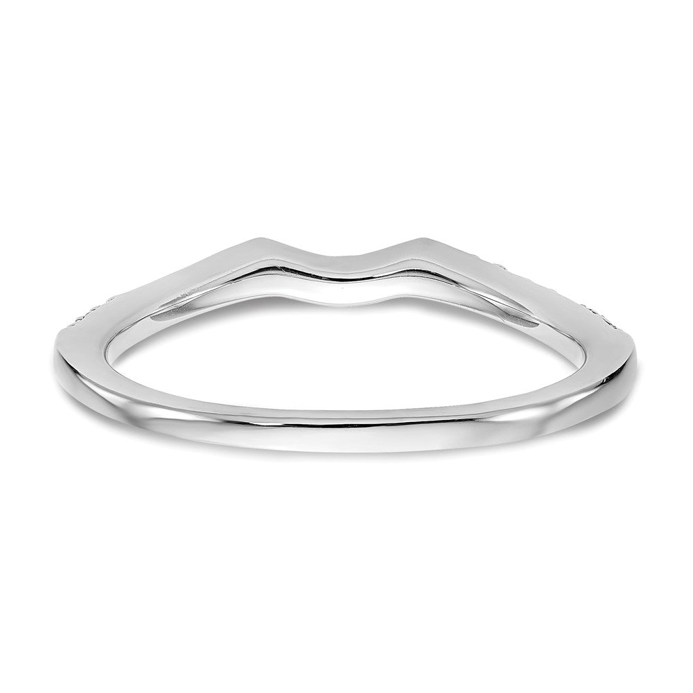 14K Weißgold Ehering mit natürlichen Diamanten