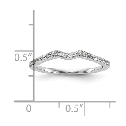 14K Weißgold Ehering mit natürlichen Diamanten